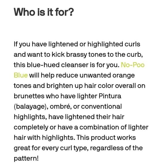 DEVA CURL NO POO Blue Anti-Brass Zero Lather Toning Curly Hair Cleanser (Shampoo - Picture 5 of 14